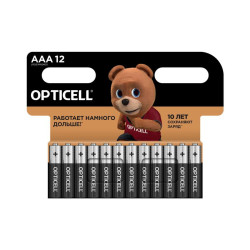 Элемент питания алкалиновый AAA/LR03 (блист.12шт) Basic Opticell 5051011/6051011