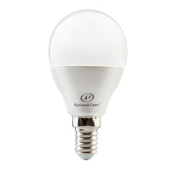 Лампа светодиодная RS G45 E14 8W 220-240V 2700К 8Вт 800лм Ra 90 шар Русский Свет 15010445052