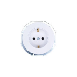 Розетка 1-м OSEN IP20 16А с защ. шторками ПБТ бел. LEZARD 743-0288-124B