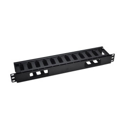 Органайзер кабельный 19дюйм 1U с крышкой TOKOV ELECTRIC TKE-CM-1U-PC