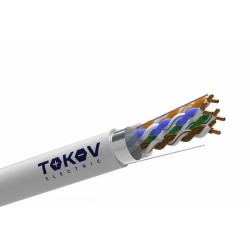 Кабель витая пара F/UTP 4х2х24AWG(0.51мм) кат.5E PVC indoor Fluke tested 305м (м) PRO TOKOV ELECTRIC TKP-C06-F42-5E-305-PVC