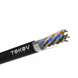 Кабель витая пара F/UTP 4х2х24AWG(0.51мм) кат.5E PE outdoor Fluke tested 305м (м) PRO TOKOV ELECTRIC TKP-C05-F42-5E-305-OD