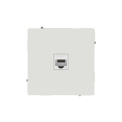 Розетка компьютерная 1-м KANT RJ45 кат.6A без шторки бел. песок DKC 7010673