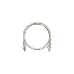 Патч-корд кат.5E (класс D) U/UTP 4 пары 24 AWG (7х0.205мм) 100МГц 2хRJ45 (8P8C) BC чистая медь LSZH нг(А)-HFLTx 1.5м сер. NIKOMAX NMC-PC4UD55B-015-C-GY
