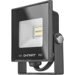 Прожектор светодиодный 71 656 OFL-10-4K-BL-IP65-LED 10Вт 4000К IP65 800лм черн. ОНЛАЙТ 71656